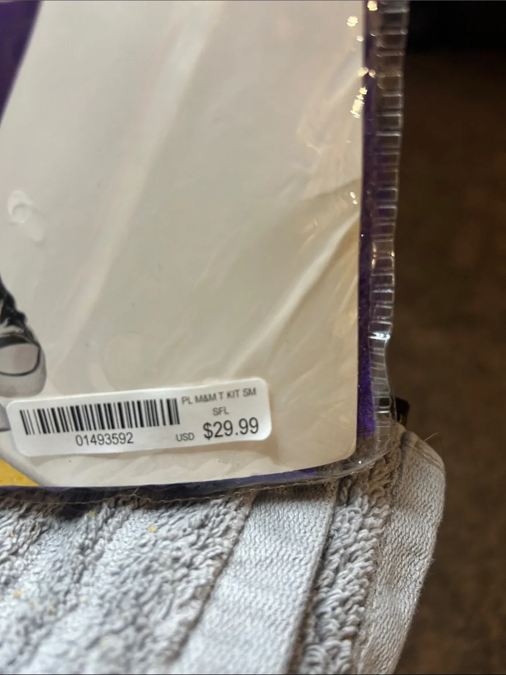 M&M'S Purple Costume Kit with Purple Shirt & Socks
